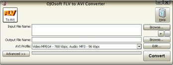 OJOsoft FLV to AVI Converter