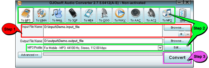 Convert TS to MP2 - audio conversion program for TS to MP2